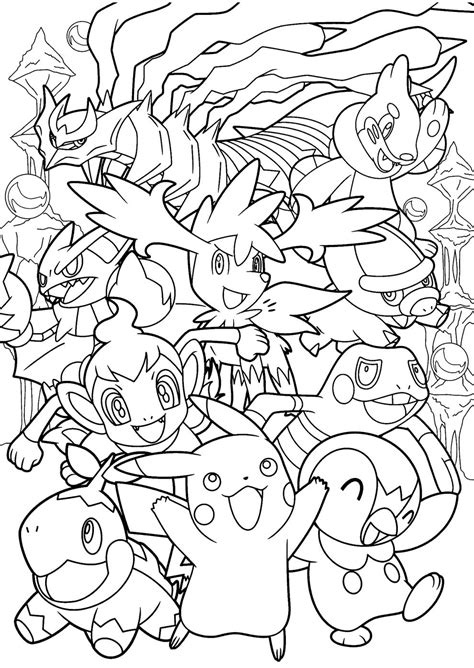 96 desenhos de Pokémon para colorir